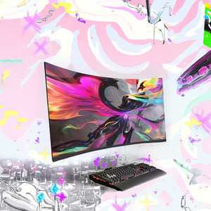 Hot Sale 24/27 Inch Desktop Computer USB Interface 144Hz Curved Screen FHD <strong>Resolution</strong> <strong>2K</strong> <strong>Widescreen</strong> Gaming Monitor - Product Image 5