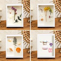 Cadre photo 3D à remplir 20 x 20 cm, cadre 3D Shadow Box, cadre 3D pour objets