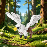 Ensemble de blocs de construction DIY Animal Griffon, décoration de bureau créative, modèle d'assemblage mignon, jouet pour enfants MOC3092