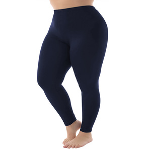 KTS426 produttori personalizzati 1XL-5XL Leggings di grandi dimensioni donne indossano pantaloni da Yoga Leggings sportivi collant/collant tascabili - Product Image 5