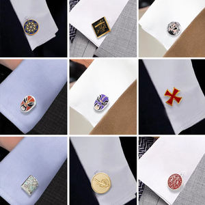 Gemelos de Metal personalizados de fábrica, logotipo de Clip de corbata DIY, gemelos de acero inoxidable para hombres de negocios, accesorios de aleación de <span class=keywords><strong>Zinc</strong></span>, joyería - Product Image 2