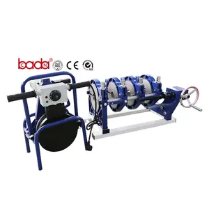 SOLDA D160 butt fusion máquina de soldadura equipamento manual de hot melt máquina de acoplamento encaixe de tubulação de pead