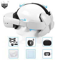 Casque VR YLW avec Sangle de Tête Ajustable pour Oculus Quest 2 256 Go, Casque VR Tout-en-un