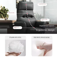 bureau ergonomique avec chaise d'ordinateur de travail ergonomique en maille pivotante en cuir pour salle de réunion