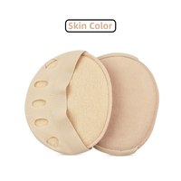 Semelles Intérieures Coton Confort Demi-Pointure pour Femmes, Patins Avant Épaissis Cinq Trous à Orteil Séparé, Anti-Glisse et Anti-Frottement pour Talons Hauts