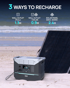 Station d'alimentation portable 2000W pour le camping, le stockage d'énergie solaire domestique, alimentation électrique - Product Image 6