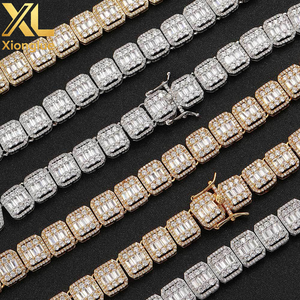 13MM <b>Iced</b> <b>Out</b> Men Hip Hop Necklace Brass CZ Jewelry <b>Chain</b> Necklace Party Gift - Product Image 6