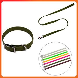 Set Collare e Guinzaglio per Cani in PVC Resistente con Design Impermeabile a Mani Libere Decorazione Ecologica a Sciarpa Taglie <span class=keywords><strong>S</strong></span>/M/<span class=keywords><strong>L</strong></span> - Product Image 2