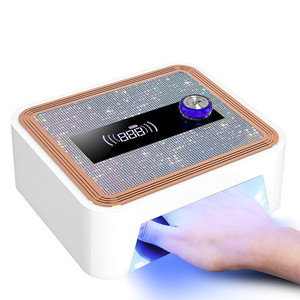 Lampe à ongles UV LED rechargeable 120W, 30 LED, design diamant, sans fil, grand écran, alimentée par batterie, séchoir à gel pour usage domestique - Product Image 1