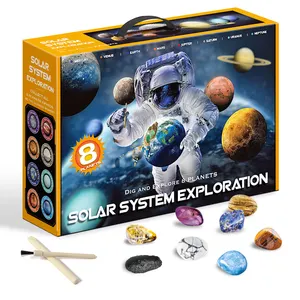 Stem planet toy set super gift intelligence development sistema solare esplora gem dig kit planet dig kit
