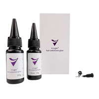 Kit d'outils pour extensions de cheveux invisibles V Light, tissage adhésif, cheveux Remy péruviens, double trame à fixation forte