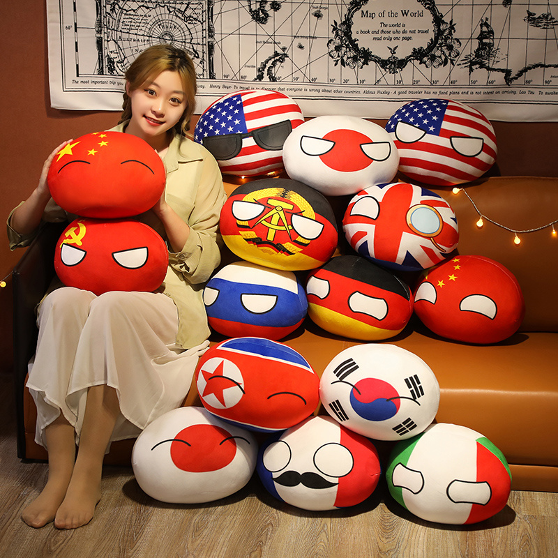 Soft Stuffed Polandball Plush Pillow - Countryball Collection