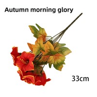Fleurs artificielles de glycine d'automne réalistes en tissu, style rustique, centres de table saisonniers pour la décoration intérieure