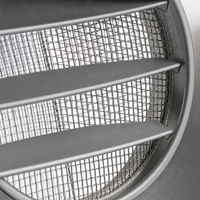 Diffuseur d'air mural étanche en acier inoxydable 304 de 100 mm (4 pouces) au design moderne avec logo personnalisé pour salle de bain et balcon