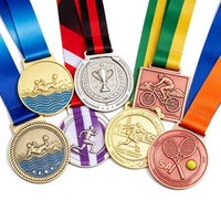 Médaille en alliage de zinc avec logo personnalisé, médaille de souvenir en fonte, trophées