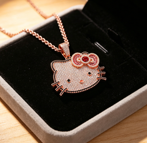 Wholesale Hiphop Cartoon Character Zircon Necklace Personalized Gold Plated Fashion Jewelry Cartoon Zircon Pendant Necklaces - Product Image 6