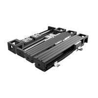 HLTNC 120 Module linéaire à double guide entièrement fermé en acier synchronisé, robuste, haute charge, rapide, pour moteur pas à pas CNC XYZ