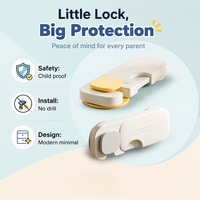 Verrou de sécurité classique pour armoire à double porte, idéal pour la protection des bébés, prix de gros
