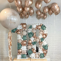 Décoration florale artificielle en lettres pour fond de scène de mariage, ornement floral en lettres