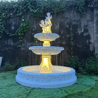 Fontaine d'eau décorative pour jardin, fontaine d'intérieur pour la maison, élément aquatique de jardin pour la décoration de mariage et les fournitures