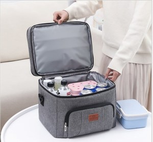 Sac isotherme léger et durable en Oxford, pliable, à bandoulière, avec fermeture éclair, pour le camping en extérieur, les aliments et les canettes, boîte étanche - Product Image 2