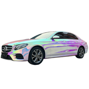 <span class=keywords><strong>Vinilo</strong></span> PET PPF Metálico Cromo Arco Iris Plata Vehículo Laminación Película Rollo Auto Foil Folia Car Body Wrap Folie Pegatinas Revestimiento - Product Image 1