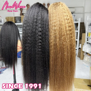 Parrucche Frontali in Pizzo HD 13*6 con Capelli Indiani Vergini Grezzi Yaki Lisci Crespi, Senza Colla, Trasparenti, per Rivenditori - Product Image 3