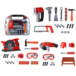 Jouets de rôle pour enfants Luckytoys, jeux de simulation, ensemble d'outils de réparation pour tout-petits avec boîte en plastique portable - Product Image 1