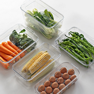 Kitchen Refrigerator <b>Storage</b> <b>Box</b> <b>Drawer</b> Style Transparent With Lid Multi Layer Food Fruit Egg Organizer - Product Image 3