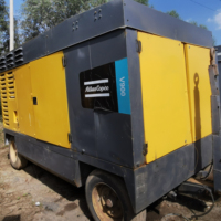 Moteur Atlas Copco XAVS 900 CAT de seconde main compresseur d'air jaune à vis diesel portable modèle 2011 14 bars