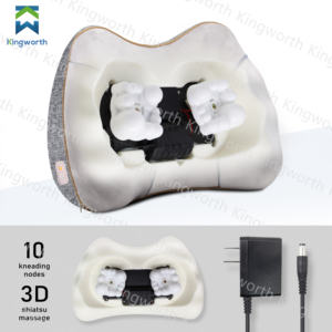 Kingworth inalámbrico cintura portátil Shiatsu vibrador espalda cuello masaje almohada con calor - Product Image 4