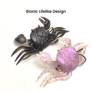 Esca <span class=keywords><strong>Artificiale</strong></span> 3D per <span class=keywords><strong>Pesca</strong></span> <span class=keywords><strong>in</strong></span> <span class=keywords><strong>Mare</strong></span>, 16.5g, Esca Morbida Bionica a Forma di Granchio <span class=keywords><strong>con</strong></span> Amo - Product Image 3