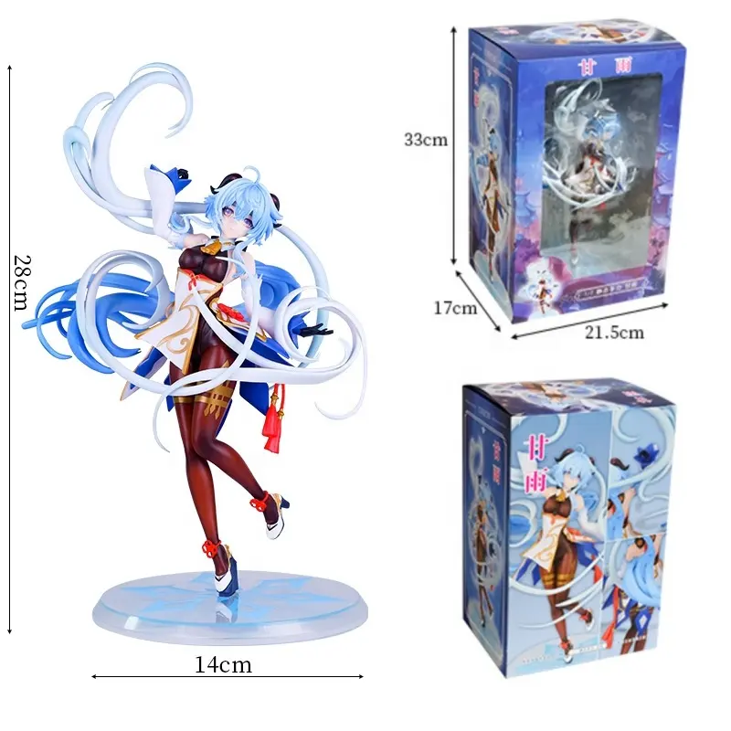 Tiktoks Hot Selling Speelgoedfiguurbeelden Spellen Derivaten Anime Figuur Pvc Genshin Impact Actiefiguren