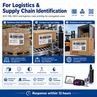 Système de vision pour le codage des cartons GS1-128 pour l'inspection des codes QR des boîtes en carton ondulé SSCC IPS-6711
