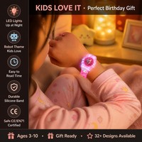 Meilleure Vente 2026 : Montre Numérique pour Enfants Robot Éolienne Tournante à LED 7 Couleurs, Lumière Tactile Arc-en-ciel, Vente en Gros OEM, Cadeau