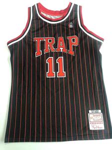 Vente en gros d'uniformes de basket-ball personnalisés maillot en maille d'été Base vierge pour logo d'équipe Couleurs noir/rouge disponibles - Product Image 5