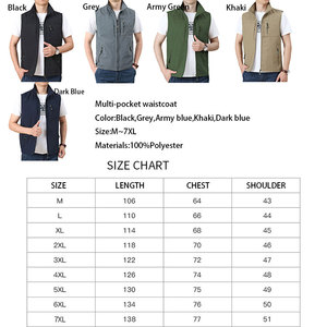 Chất lượng tốt 2 XL áo khoác áo khoác làm việc Mens bảo hộ lao động người đàn ông đa túi không tay vest - Product Image 2