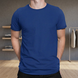 Camiseta Unisex Personalizada 100% Algodón Jersey, Diseño Sólido con Cierre, Manga Corta, Transpirable, Impresión de Logotipo Personalizado - Product Image 2