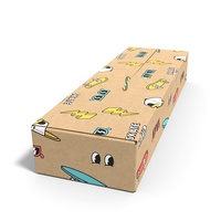 Hochwertige Kraftpapier-Skateboard-Verpackungsbox Wellpappe-Versandbox Geschenk-Skateboard-Box Geschenkbox Großhandel