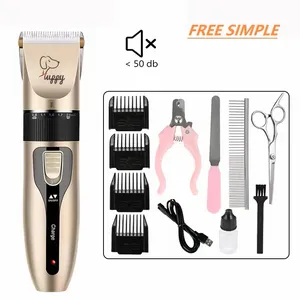 Tiếng ồn thấp Dog grooming Kit có thể sạc lại không dây Pet tóc Clipper Trimmer Shaver Dog Clippers cho nhỏ và lớn chó mèo