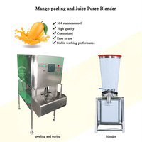 Industriële mango schil- en snijmachine voor de verwerking van mango en papaya