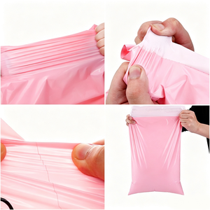 Bolsas de Polietileno para Correo y Envíos Postales Color Rosa con Impresión de Logo Personalizado - Product Image 3