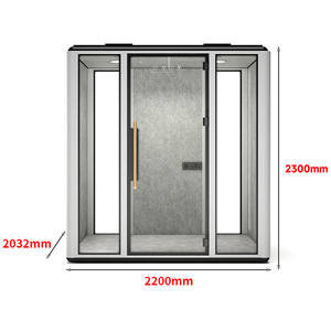 Bureau moderne Cabine <span class=keywords><strong>téléphonique</strong></span> Pod Salle acoustique Insonorisée pour réunions commerciales Espace privé Immeuble de bureaux modulable - Product Image 6