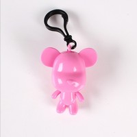 Porte-clés de peinture bricolage écologique porte-clés ours mobile noir fluide pour enfants coloriage diamant jouets