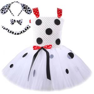 Hot Selling Fancy Dalmatians Costume Kids Halloween Costumes Spotted <b>Dog</b> Puppy Tutu Dress up Baby Girl Holiday Party <b>Clothes</b> - Product Image 4