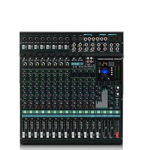 MX16 Professional DJ 16-channel professional audio mixer with USB DJ sound mixing console AUX recording stage