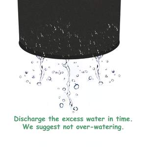 1 2 3 5 7 15 galon bitki delik ile çanta büyümek kalınlaşmış olmayan dokuma havalandırma kumaş Pot kolu ile takviyeli ağırlık kapasitesi - Product Image 4