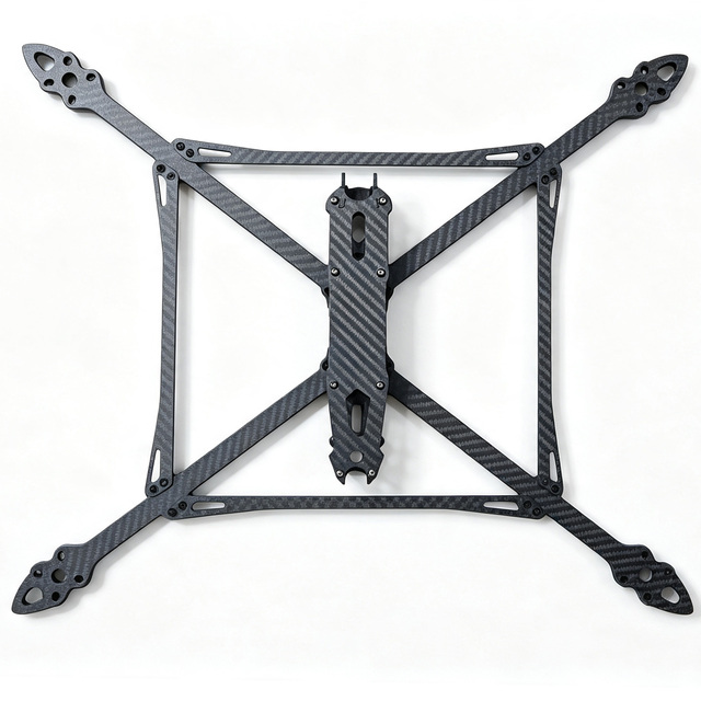 Mark V2 13-Inch Long Range FPV Drone Frame | 8mm Thick Arms Full 3K Carbon Fiber 417mm Wheelbase Quadcopter Frame Kit Compatible