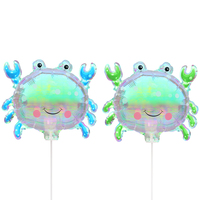 Vente en gros de ballons pour enfants en PVC écologique, couleur or rose irisé, avec clip crabe, pour la décoration de fêtes du Nouvel An et d'anniversaire