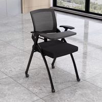 Chaise de formation de conférence avec tableau d'écriture Chaise de formation pliante Chaise de bureau pour étudiant intégrée avec tableau de bureau
